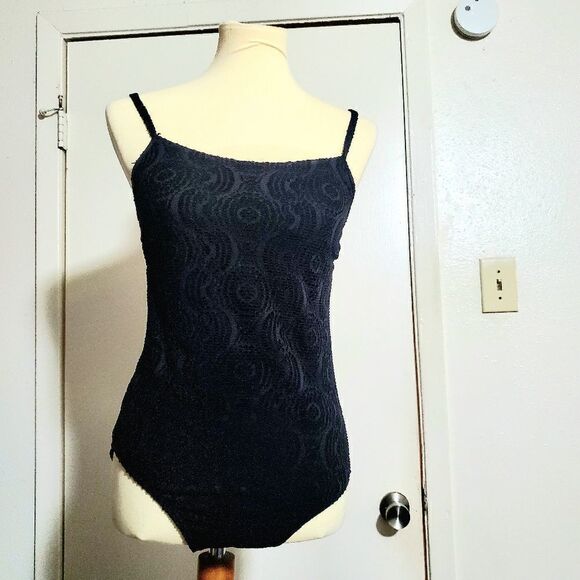 Catalina Black One Piece Swimsuit Size Large - Picture 2 of 10